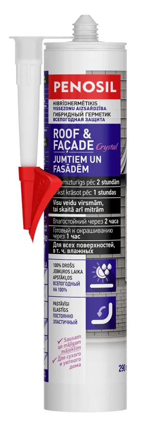 PENOSIL Roof & Facade Crystal Transparent Hybrid Sealant 290 ml