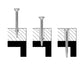 VSB - Self-tapping screw with wings, countersunk head C4