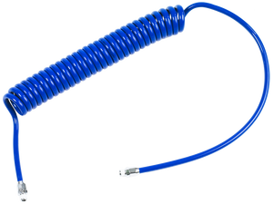 Spiralslange PUR 5/8mm x 2,5/2m - Blue with 1/4 Thread