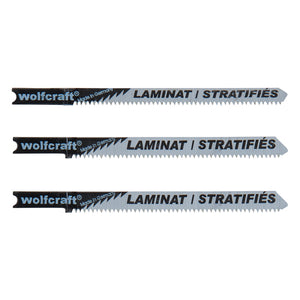 Wolfcraft Jigsaw Blade Set 3 pcs. HCS, U-Shaped Shank