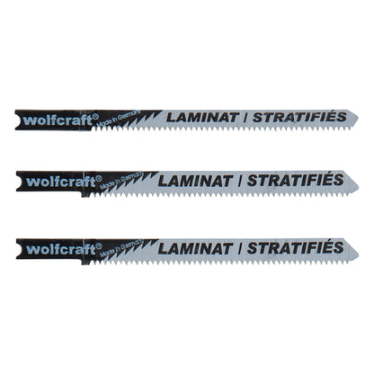 Wolfcraft Jigsaw Blade Set 3 pcs. HCS, U-Shaped Shank