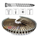 SENCO Screws Strip (4.2 X 40-75mm; Ruspert II; Brown Color; Senco Drive Bit)