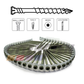 Exterior Construction Screw Strip (4.5 X 65mm; Ruspert II; Green Color; Senco Drive Bit)