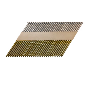 Construction Nails in Strip 2.8x75 mm; 34°; 12 µm Galvanized; Grooved (3000 pcs)