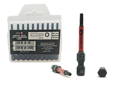 4PRO magnetic impact bits TORX 50 mm, 10 pcs.