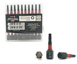4PRO magnetic impact bits TORX 25 mm, 20 pcs.