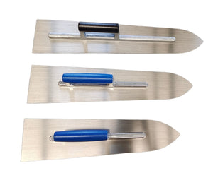 Pointed plastering trowel, high carbon steel (355-550 x 101-119 mm)