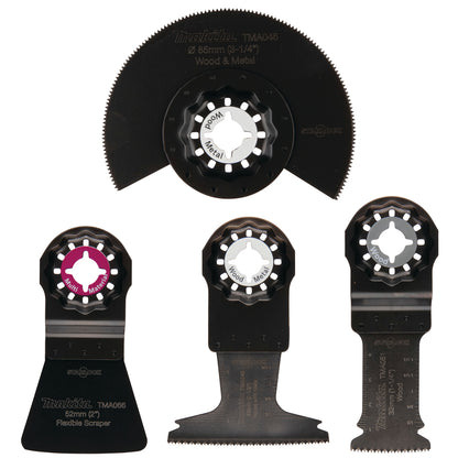 Makita Starlock Multi-Tool Blade Set for Flooring B-67505, 4 pcs