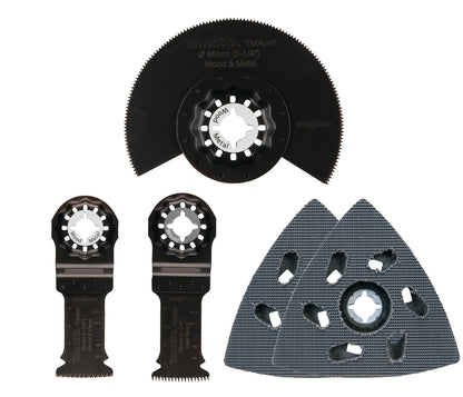 Makita Starlock Multi-Tool Blade Set for Carpenters B-67511, 5 pcs