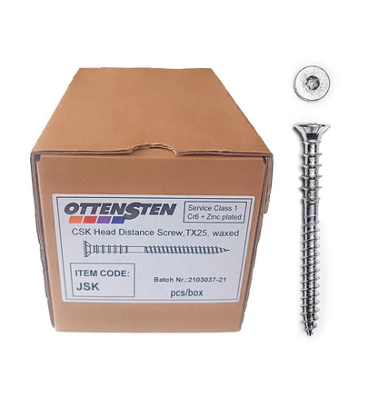 4PRO - Remote Wood Screws with Countersunk Head, Zinc Coated (6.0 x 70-110 mm)