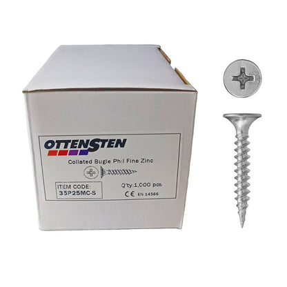 4PRO - Zinc-coated screws, plaster/metal, PH (3.5 x 25-35 mm)