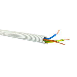 Egant - Corrugated Pipe 750N 16mm + Cable 3x1.5, HF (Soft) 100m