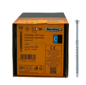 Eurotec Hobotec - wood screws, ornamental head, stainless steel, TX10 (3.2 × 30 – 40  mm)
