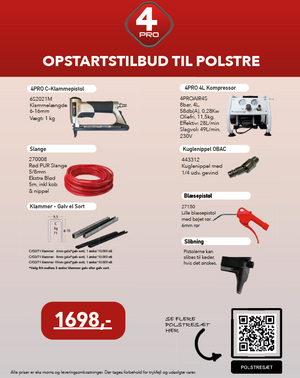 4PRO Upholstery Starter Set (C-Staple Gun)