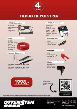 4PRO Upholstery Set (Standard C-Staple Gun)