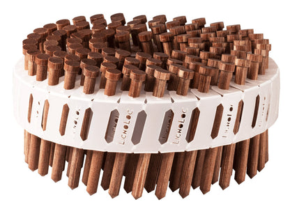 Beck LIGNOLOC F60 - Wooden nails with head, ribbed (4.7 x 78 mm) (1000 pcs)