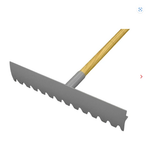 Dual face lightweight aluminum rake (508 x 102 x 1372 mm)