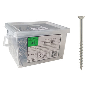 9142 - Deck Screws (4.8 x 75-100 mm) (250 pcs.) A2