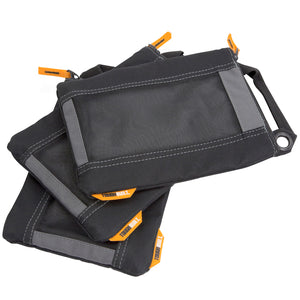 Toughbuilt Transparent 3-Bag Set for Fasteners