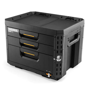 StackTech 3-Drawer Locking Box – Multi-Drawer Modular Storage