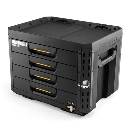 StackTech 4-Drawer Locking Box – High-Capacity Modular Drawer System