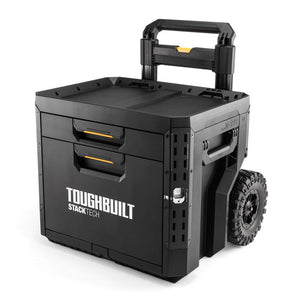 StackTech 2-Drawer Rolling Locking Box – Dual-Drawer Mobile Tool Storage