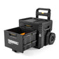 StackTech 2-Drawer Rolling Locking Box – Dual-Drawer Mobile Tool Storage