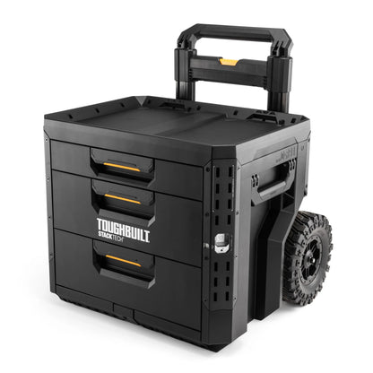 StackTech 3-Drawer Rolling Locking Box – Heavy-Duty Mobile Drawer System