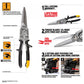 ToughBuilt "Aviation" - Long Straight Cut Tin Snips