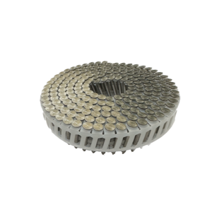 2.8x25mm Coil Nail Ring A2 Stainless Steel 15° Flat Plastic, 1200 pcs