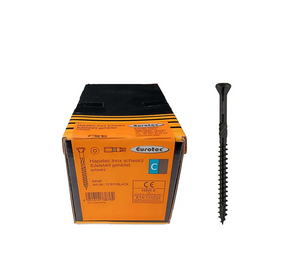 Eurotec Hapatec - Stainless Steel Wood Screws (4.5 x 40-80 mm) (200 pcs.) Black