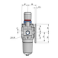 SMC A20 Set with Clamp (AC20A-F02-D)