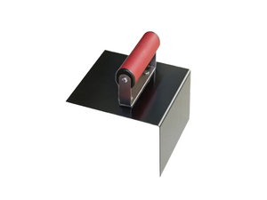Blue steel step trowel, outer corner (152 x 152 x 102 mm)