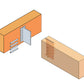 BTALU240 - Hidden Beam Holder (236 mm)