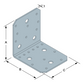 CE Certified Corner Angle Bracket (AB70 - 70mm; AB90 - 88mm; AB105 - 103mm)