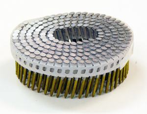 2.1x35mm Coil Nail Ring A4 Stainless Steel 15° Flat Mini Plastic, 1600 pcs