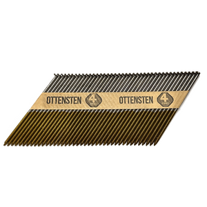 Strip Nails 34° Bright, Grooved (3.1 x 90 mm)