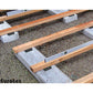 EPDM Support Spacers (3 / 6 / 10 mm; 60 x 60 mm; Black)
