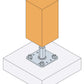 PPRC Simpson Strong-Tie - Adjustable Column Support (100 - 150 mm)