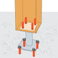 CE Certified Elevated Post Base (PPA100)(100mm Stand Off)