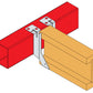 JHMI350/91 - Double Beam Holder for Wall (350 x 91 x 2 mm)