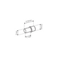Lamello Cabineo X Furniture Connectors (Black; 500 pcs.)