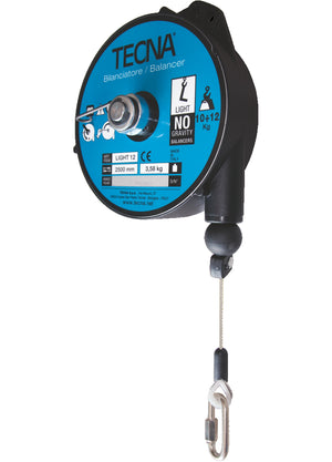 TECNA LIGHT.12 Tool Balancer 10–12 kg, 2500 mm Stainless Steel Cable
