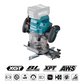 Makita RP001G 40 V XGT® plunge router