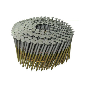Coil nails 16° hot zinc, ribbed 3.1 mm