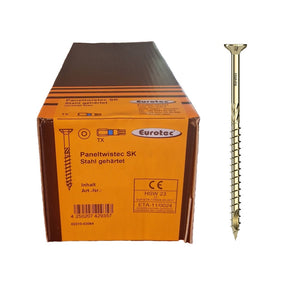 Eurotec Paneltwistec - Recessed Head Wood Screws, Zinc Coated (4 x 30-80 mm)