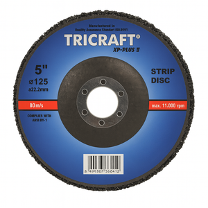 TRICRAFT XP-PLUS II Strip Disc – 125 × 22.2 mm (5")