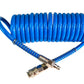 4PRO Polyurethane (PU) Coiled Air Hose with 1/4" Fittings – 10 Bar