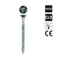 Wood Screws 6 X 60-200mm (TORX 30, galvanized CR3+ZN, countersunk head, 100–200 pcs., 4PRO)