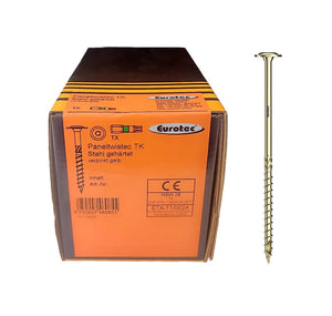 Eurotec Paneltwistec - Wood Screws with Enlarged Head, Zinc-Coated (6 x 50-220 mm)